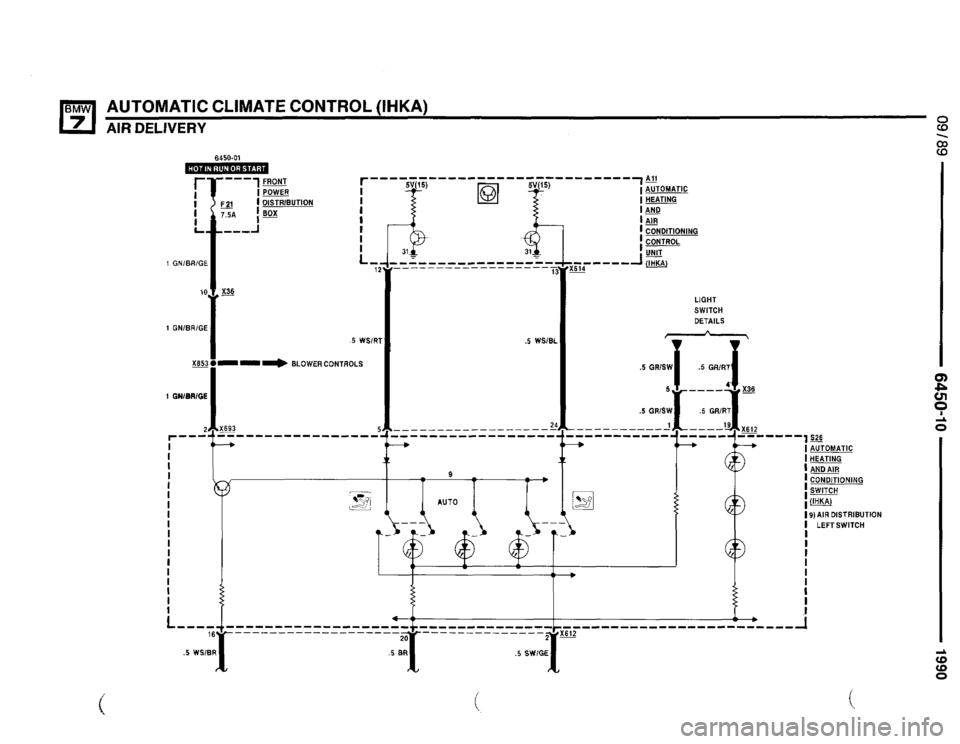BMW 735i 1990 E32 Electrical Troubleshooting Manual 