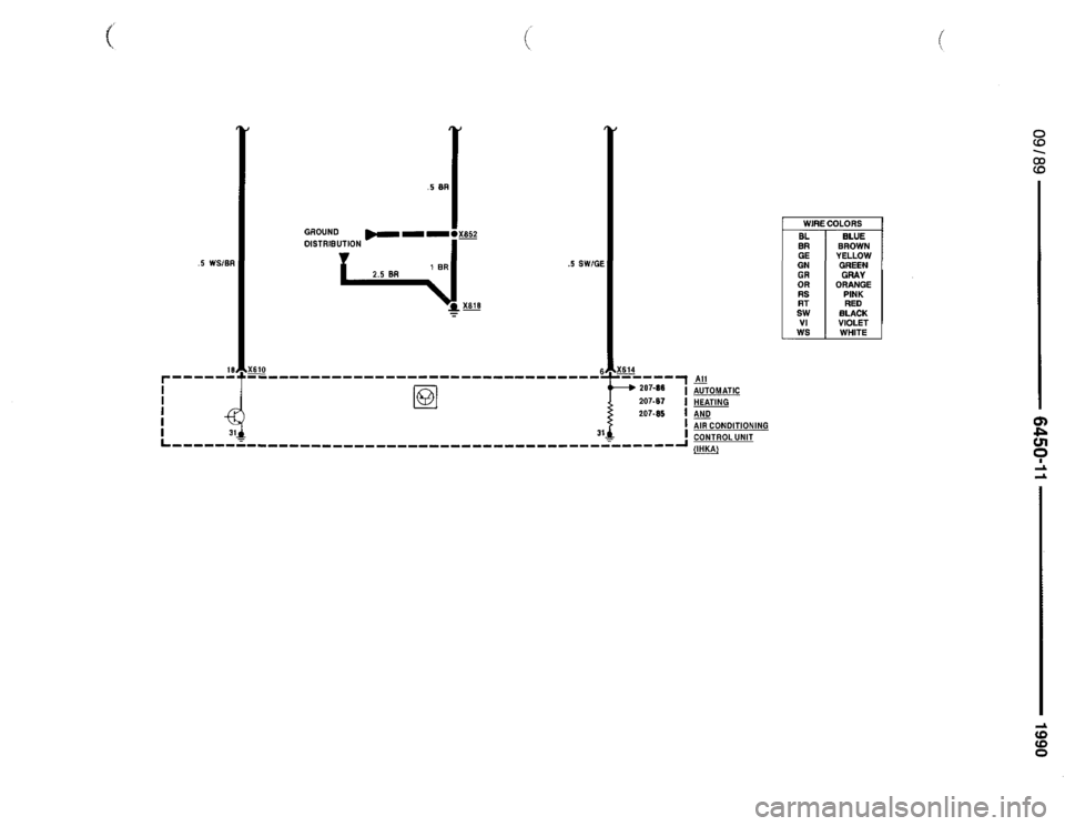 BMW 735i 1990 E32 Electrical Troubleshooting Manual 