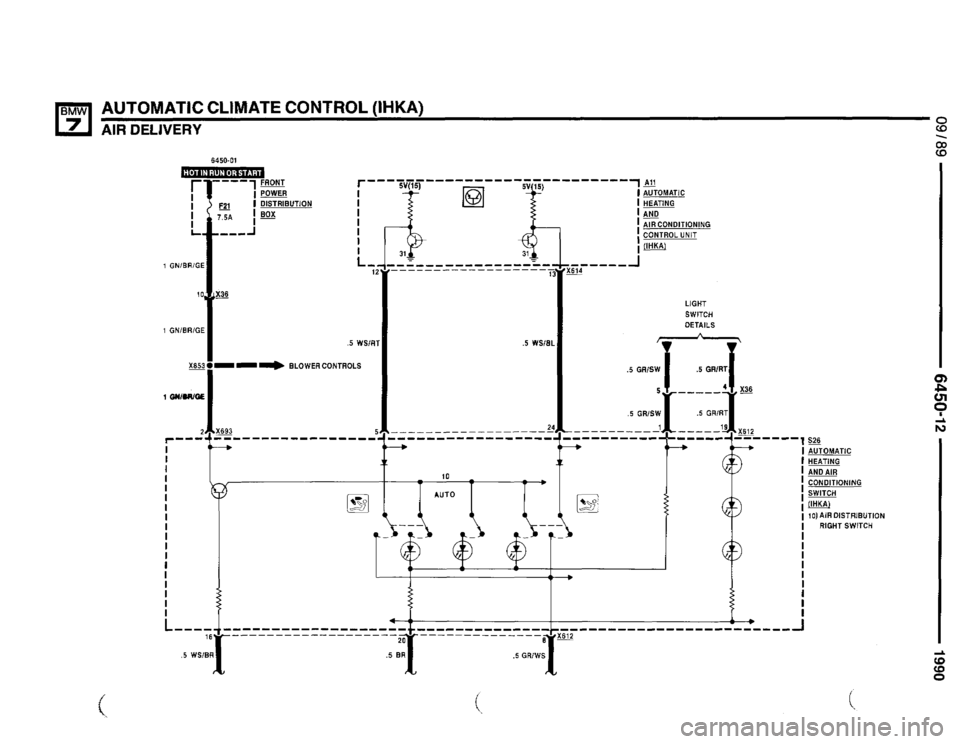 BMW 735i 1990 E32 Electrical Troubleshooting Manual 