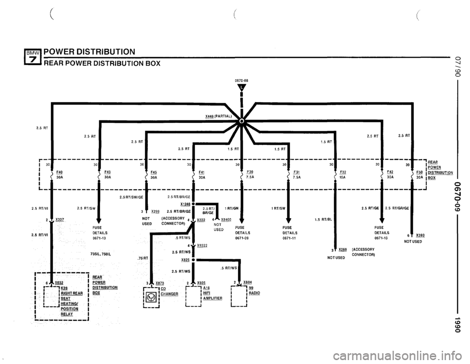 BMW 735i 1990 E32 Electrical Troubleshooting Manual 