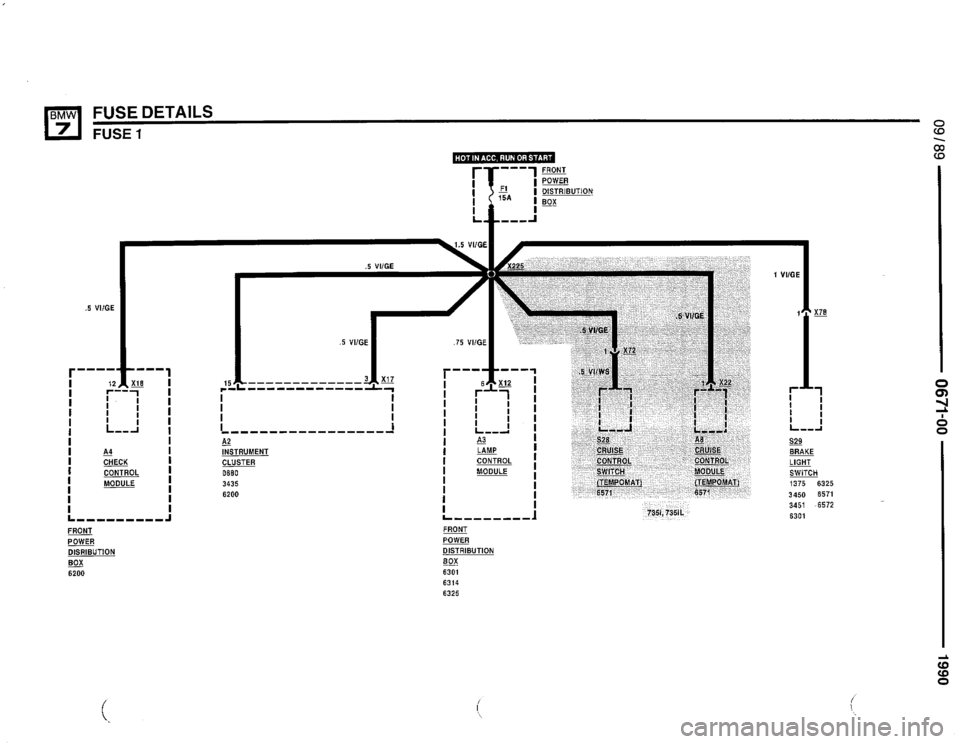 BMW 735i 1990 E32 Electrical Troubleshooting Manual 