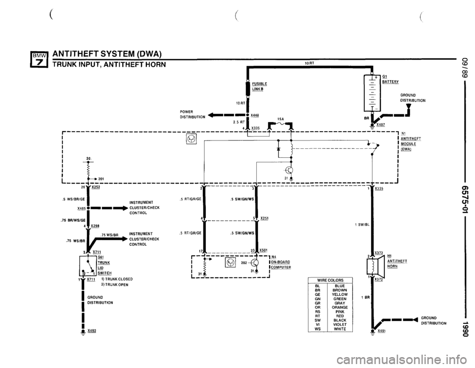 BMW 735i 1990 E32 Electrical Troubleshooting Manual BMW 735i 1990 E32 Electrical Troubleshooting Manual