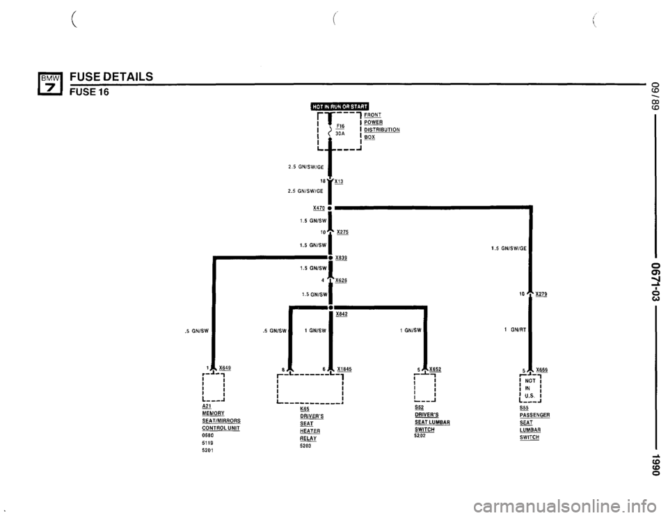 BMW 735i 1990 E32 Electrical Troubleshooting Manual 