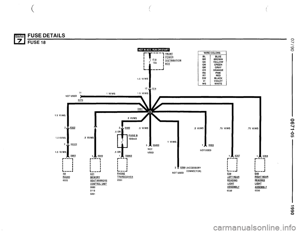 BMW 735i 1990 E32 Electrical Troubleshooting Manual 