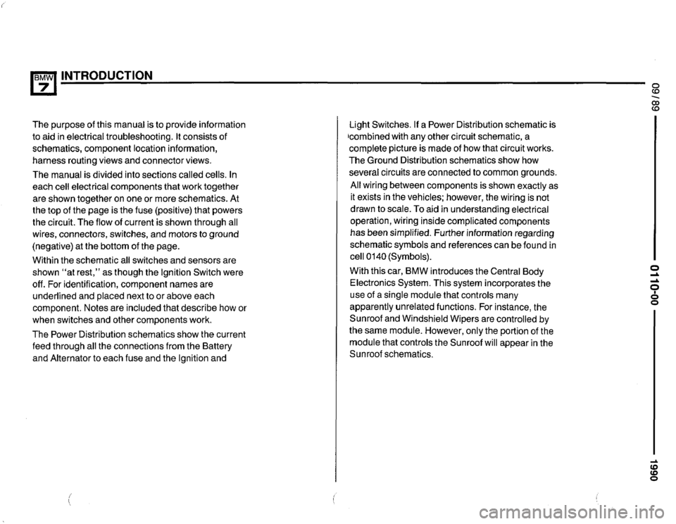 BMW 735i 1990 E32 Electrical Troubleshooting Manual 