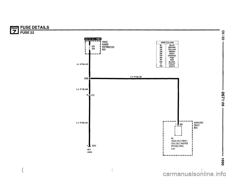 BMW 735i 1990 E32 Electrical Troubleshooting Manual 