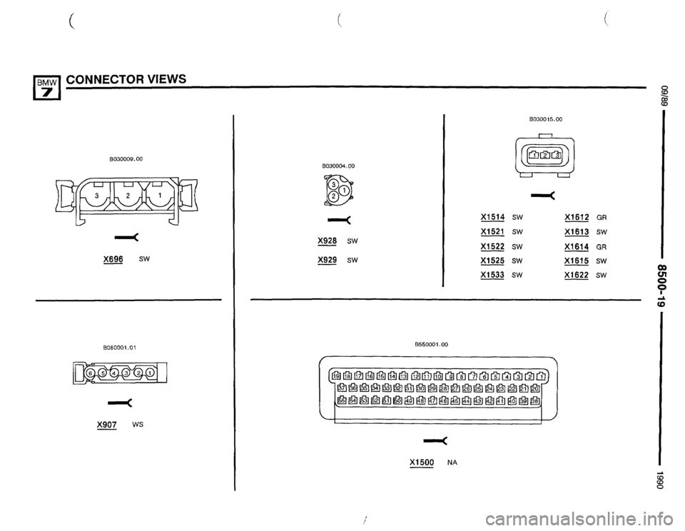 BMW 735i 1990 E32 Electrical Troubleshooting Manual 