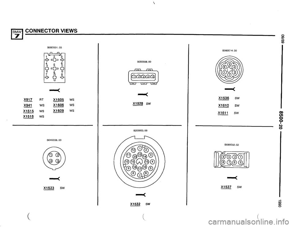 BMW 735i 1990 E32 Electrical Troubleshooting Manual 