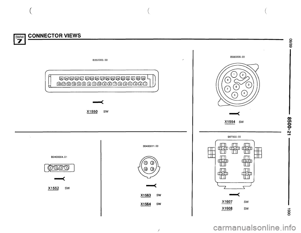 BMW 735i 1990 E32 Electrical Troubleshooting Manual 