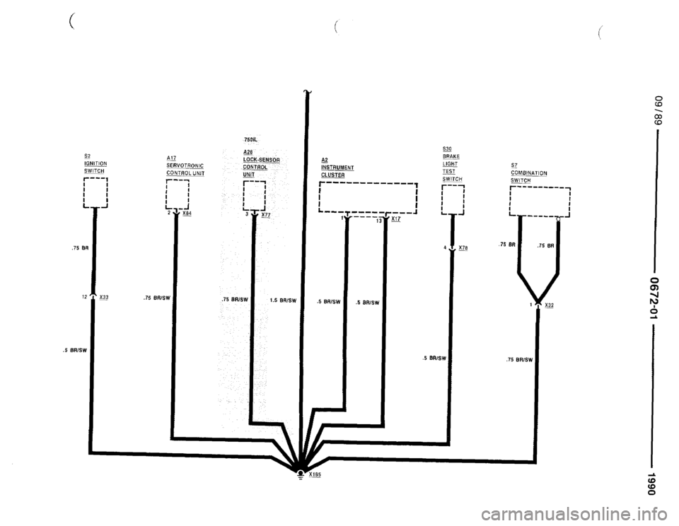 BMW 735i 1990 E32 Electrical Troubleshooting Manual 