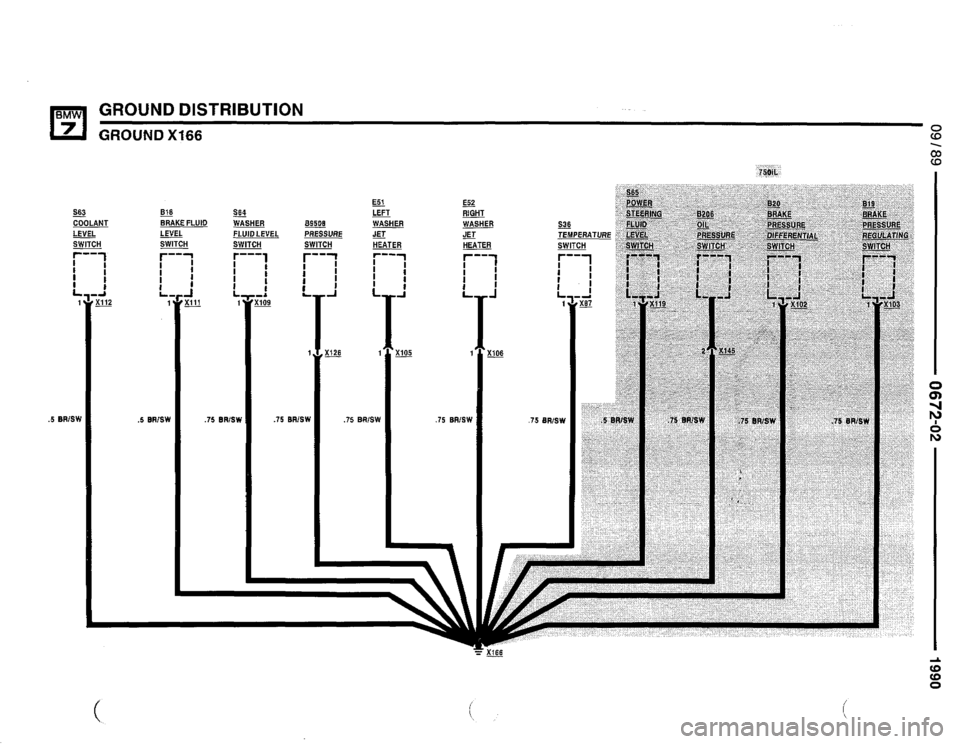 BMW 735i 1990 E32 Electrical Troubleshooting Manual 