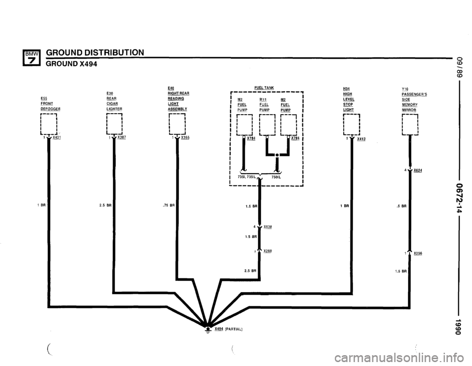 BMW 735i 1990 E32 Electrical Troubleshooting Manual 