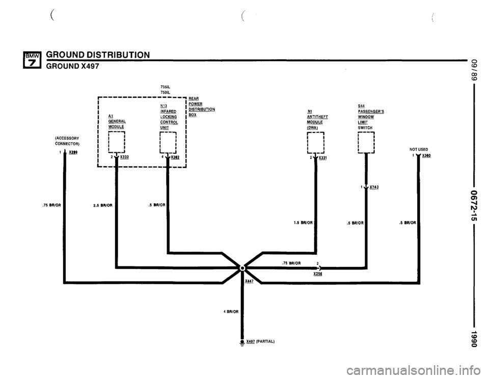 BMW 735i 1990 E32 Electrical Troubleshooting Manual 