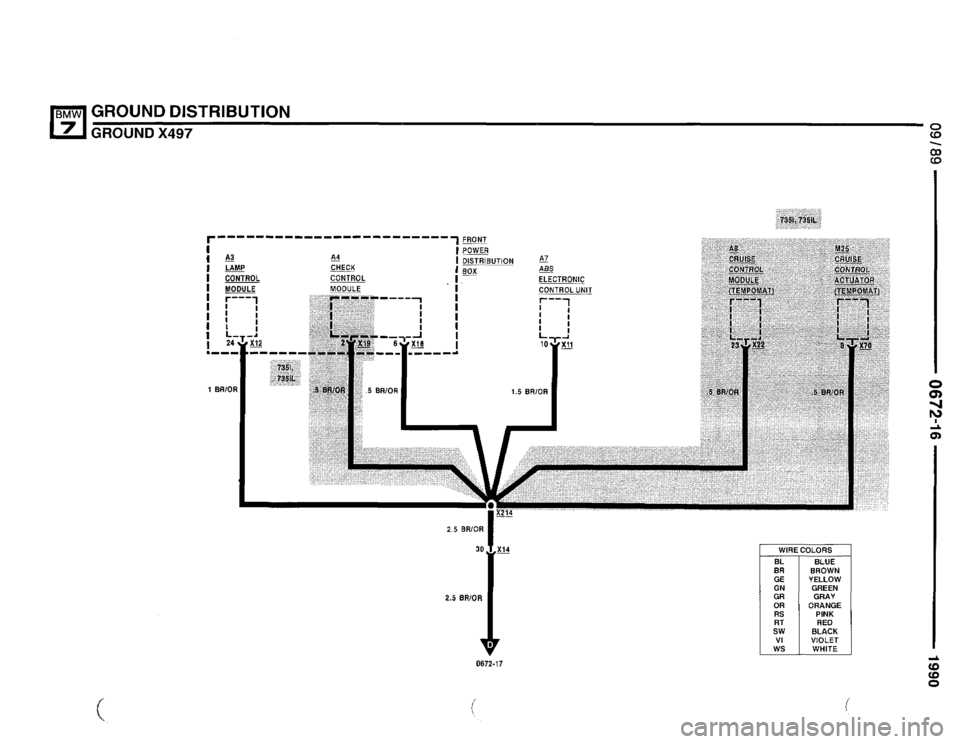 BMW 735i 1990 E32 Electrical Troubleshooting Manual 