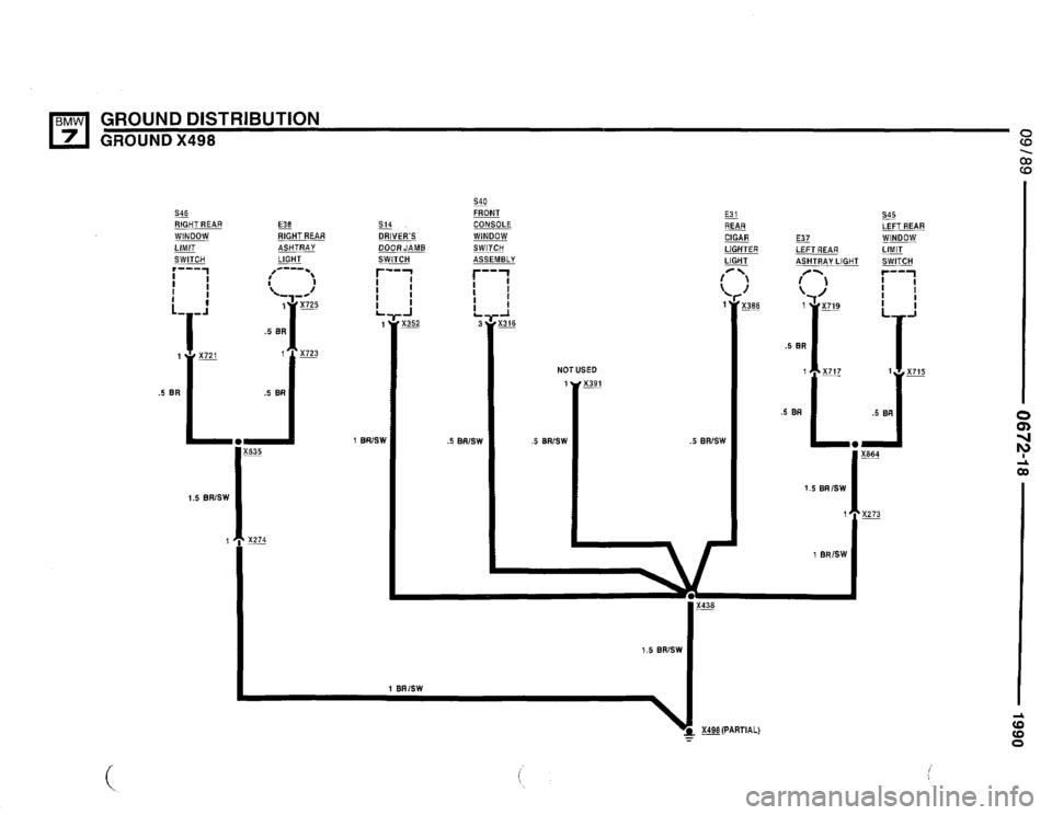 BMW 735i 1990 E32 Electrical Troubleshooting Manual 