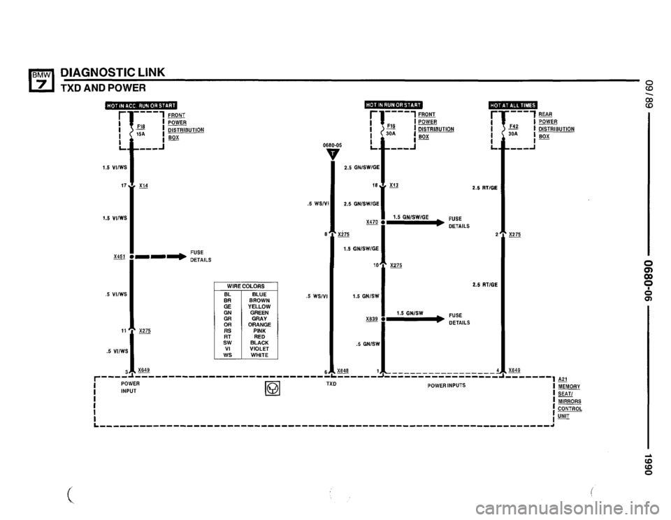 BMW 735i 1990 E32 Electrical Troubleshooting Manual 