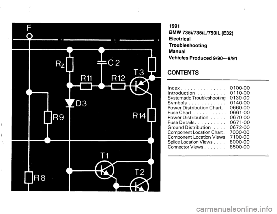 BMW 735il 1991 E32 Electrical Troubleshooting Manual 