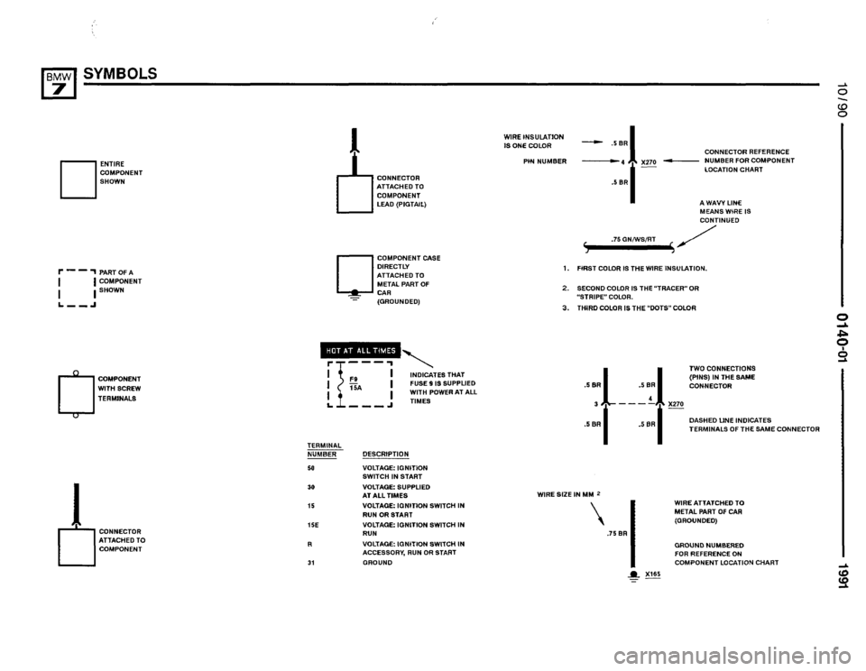 BMW 735i 1991 E32 Electrical Troubleshooting Manual 