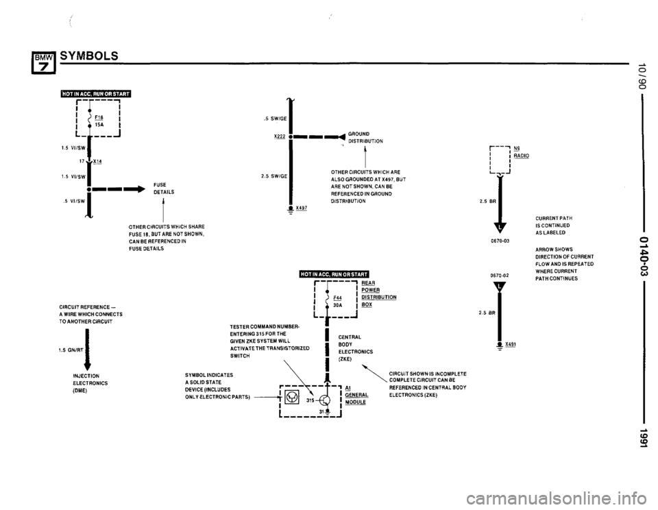 BMW 735i 1991 E32 Electrical Troubleshooting Manual 