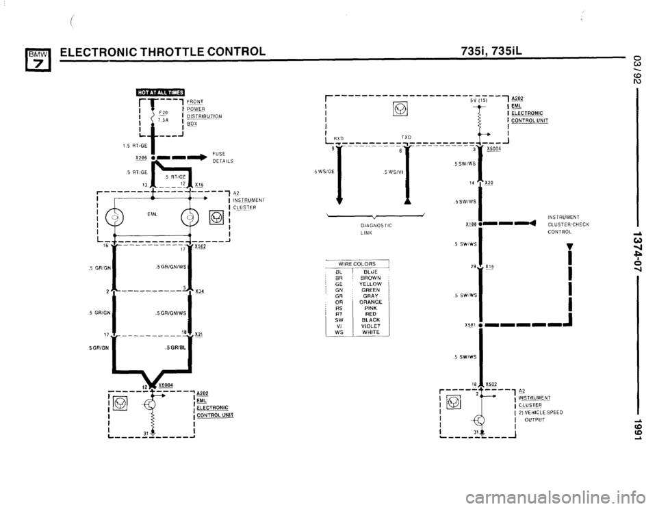 BMW 735i 1991 E32 Electrical Troubleshooting Manual BMW 735i 1991 E32 Electrical Troubleshooting Manual