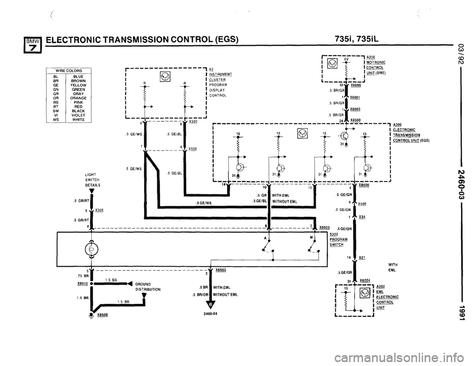 BMW 735i 1991 E32 Electrical Troubleshooting Manual BMW 735i 1991 E32 Electrical Troubleshooting Manual