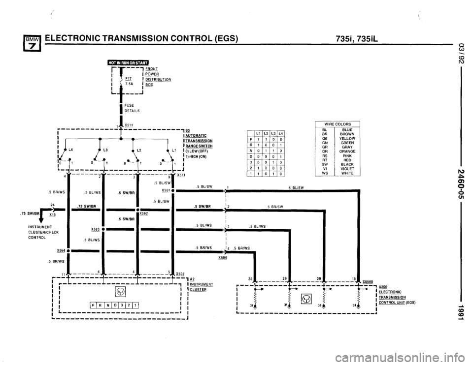 BMW 735i 1991 E32 Electrical Troubleshooting Manual BMW 735i 1991 E32 Electrical Troubleshooting Manual