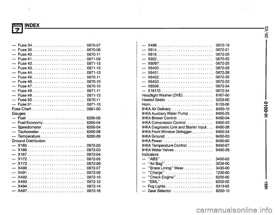 BMW 750il 1991 E32 Electrical Troubleshooting Manual 