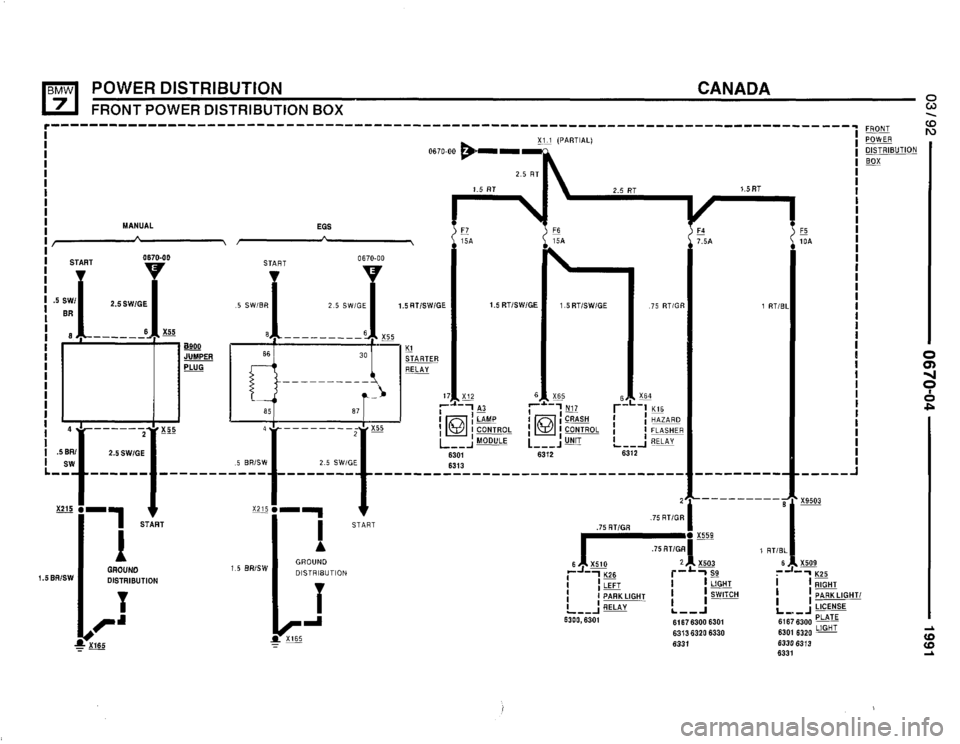 BMW 735i 1991 E32 Electrical Troubleshooting Manual 