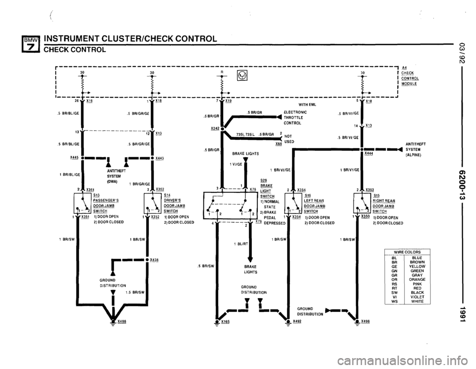 BMW 735i 1991 E32 Electrical Troubleshooting Manual BMW 735i 1991 E32 Electrical Troubleshooting Manual