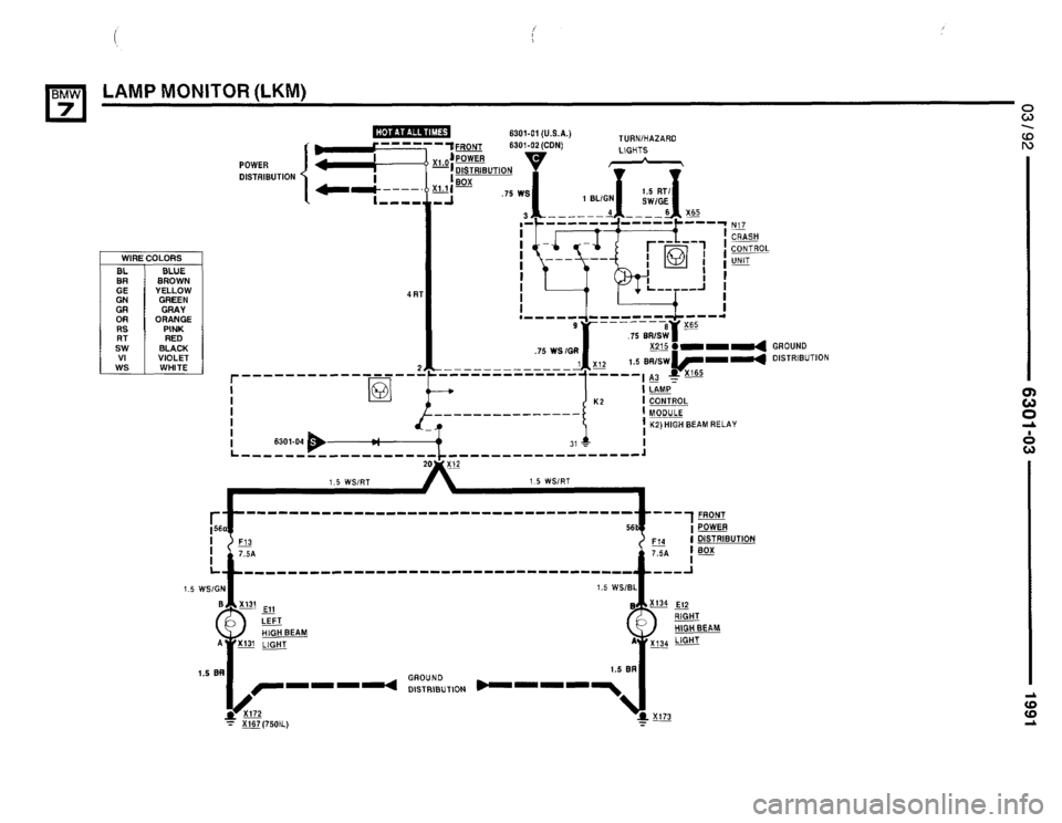 BMW 735i 1991 E32 Electrical Troubleshooting Manual BMW 735i 1991 E32 Electrical Troubleshooting Manual