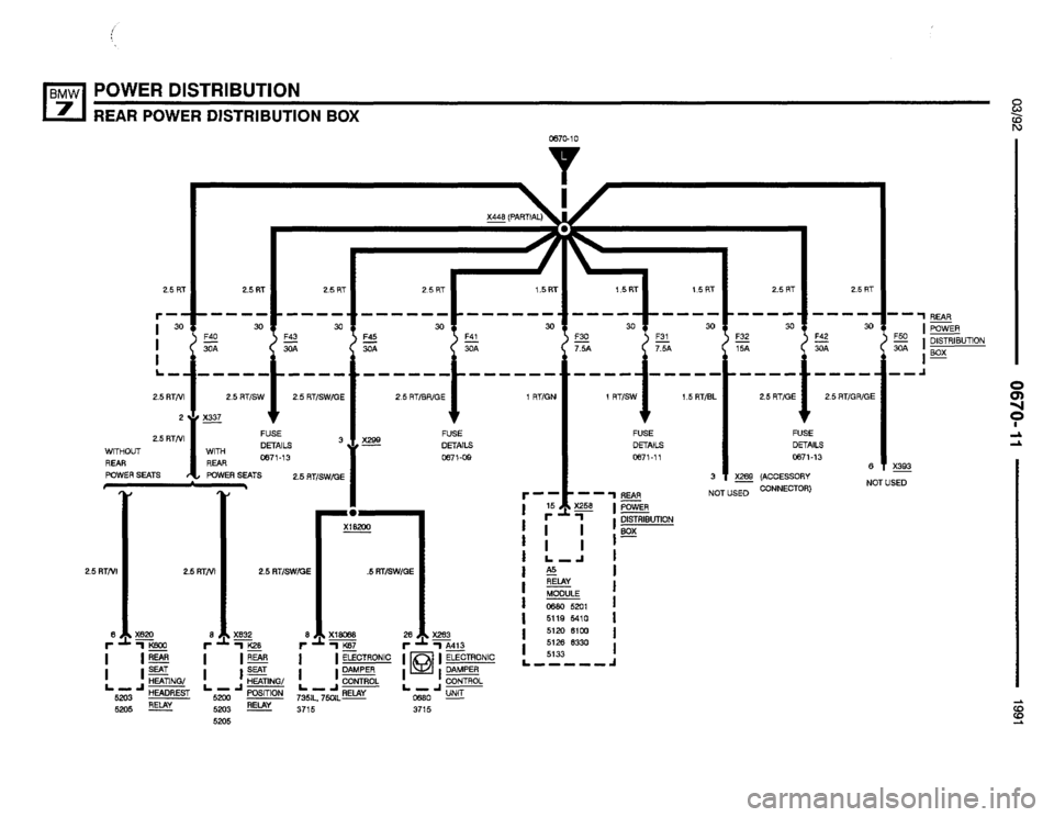 BMW 735i 1991 E32 Electrical Troubleshooting Manual 