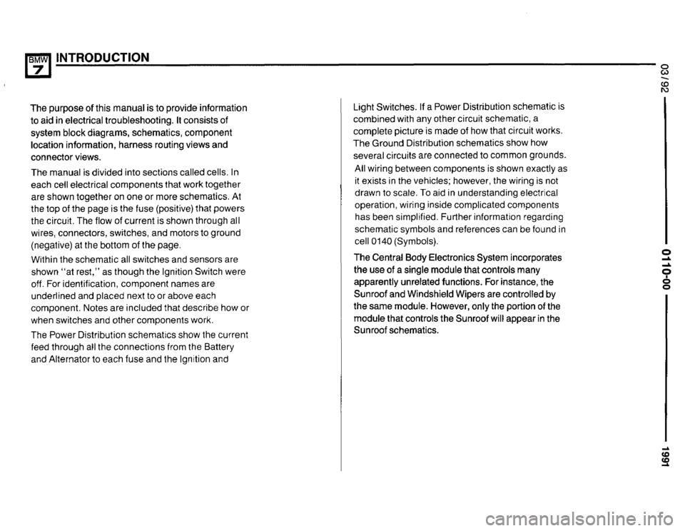 BMW 735il 1991 E32 Electrical Troubleshooting Manual 