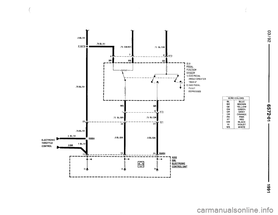 BMW 735i 1991 E32 Electrical Troubleshooting Manual 