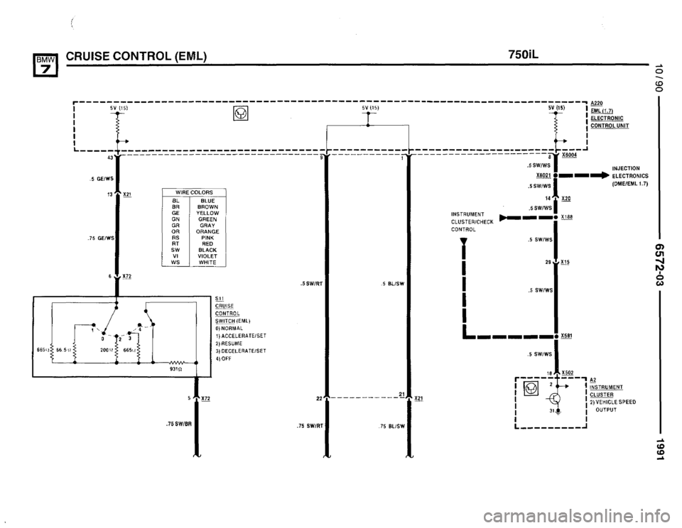 BMW 735i 1991 E32 Electrical Troubleshooting Manual 