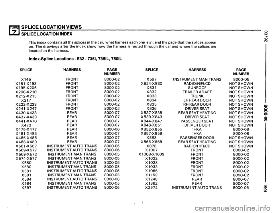 BMW 735il 1991 E32 Electrical Troubleshooting Manual BMW 735il 1991 E32 Electrical Troubleshooting Manual