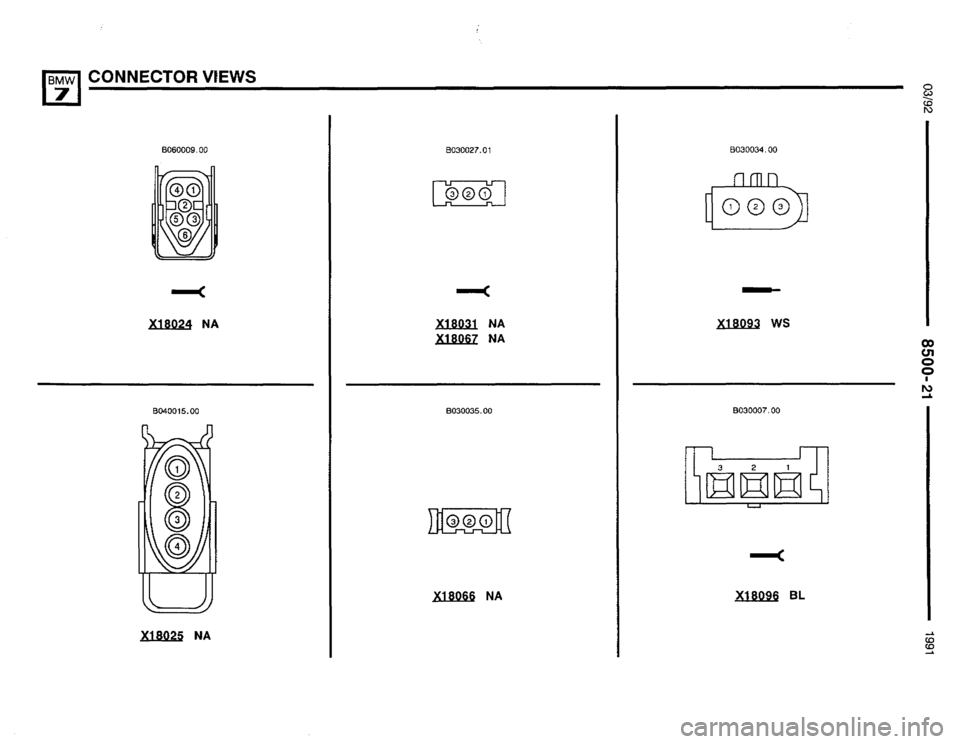 BMW 735i 1991 E32 Electrical Troubleshooting Manual 