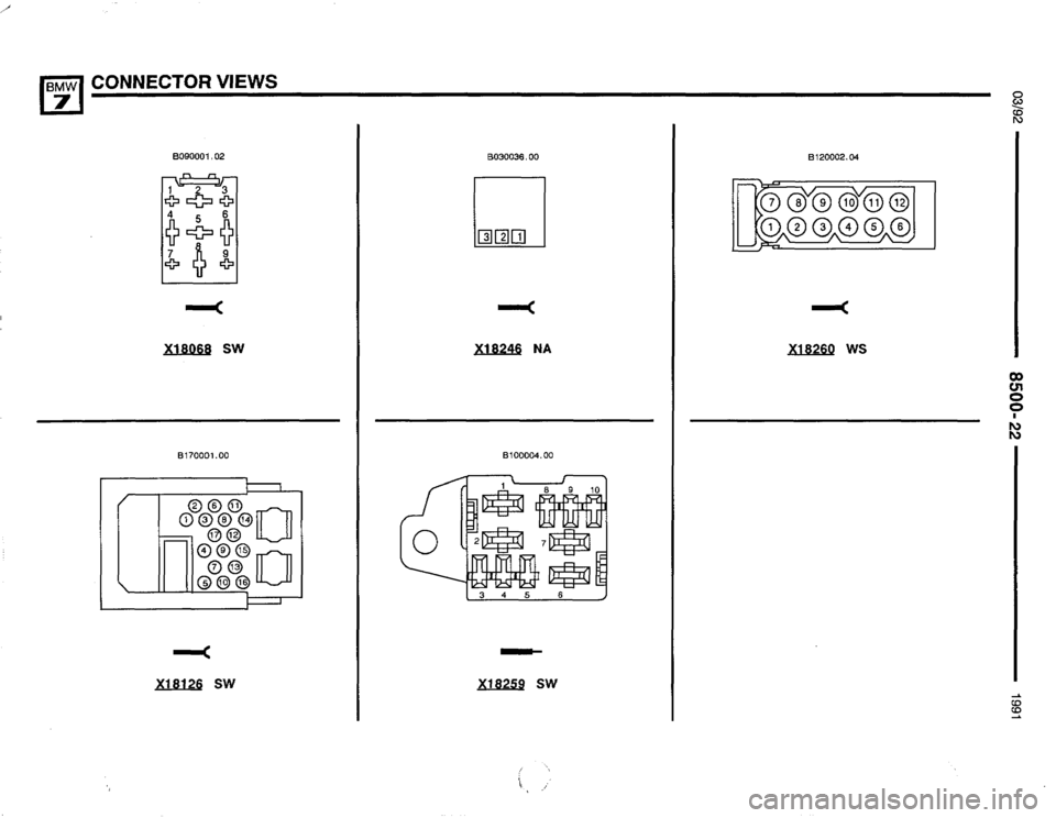 BMW 735i 1991 E32 Electrical Troubleshooting Manual 