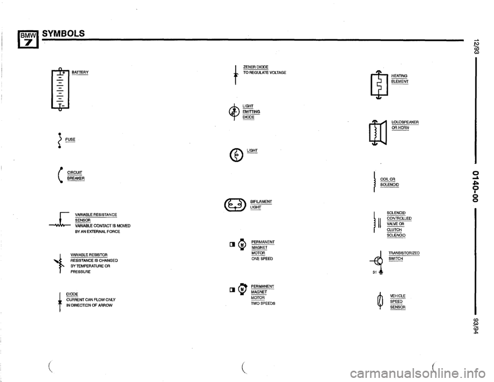 BMW 750il 1993 E32 Electrical Troubleshooting Manual 