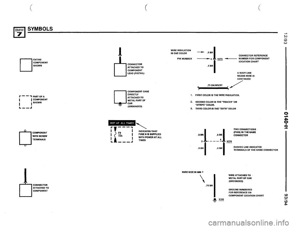 BMW 740il 1993 E32 Electrical Troubleshooting Manual 