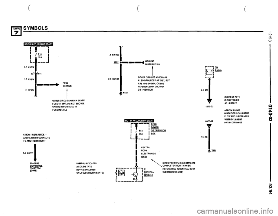 BMW 740i 1993 E32 Electrical Troubleshooting Manual 