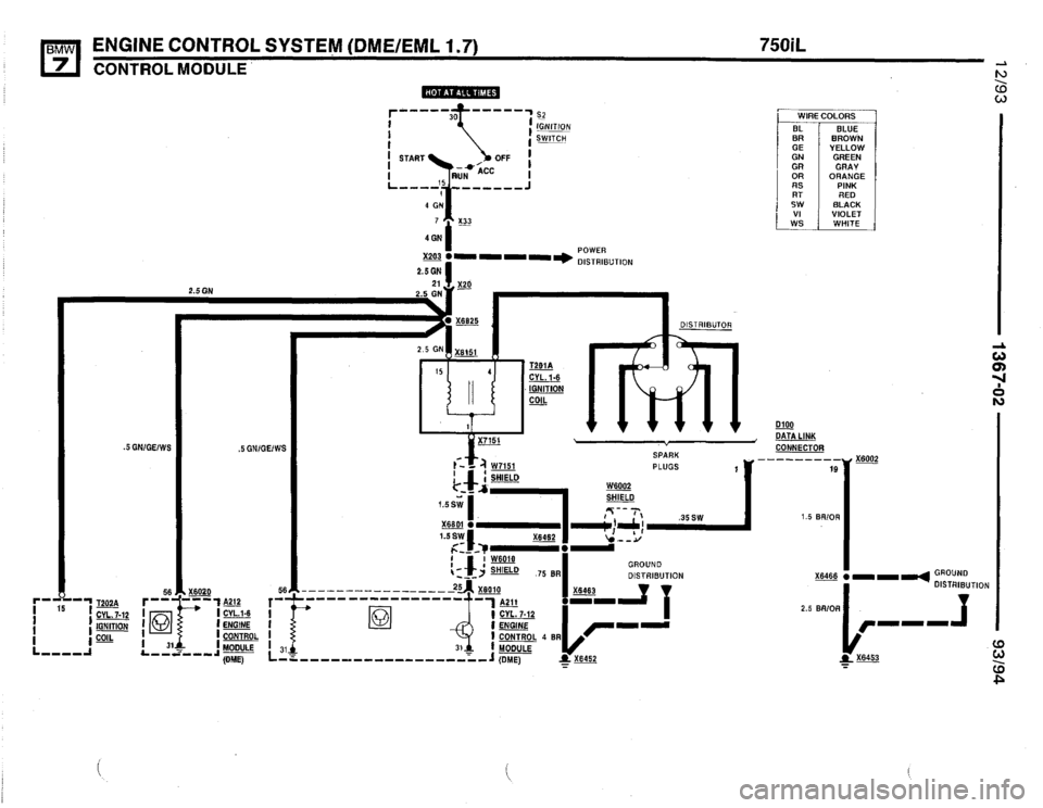 BMW 740i 1993 E32 Electrical Troubleshooting Manual 