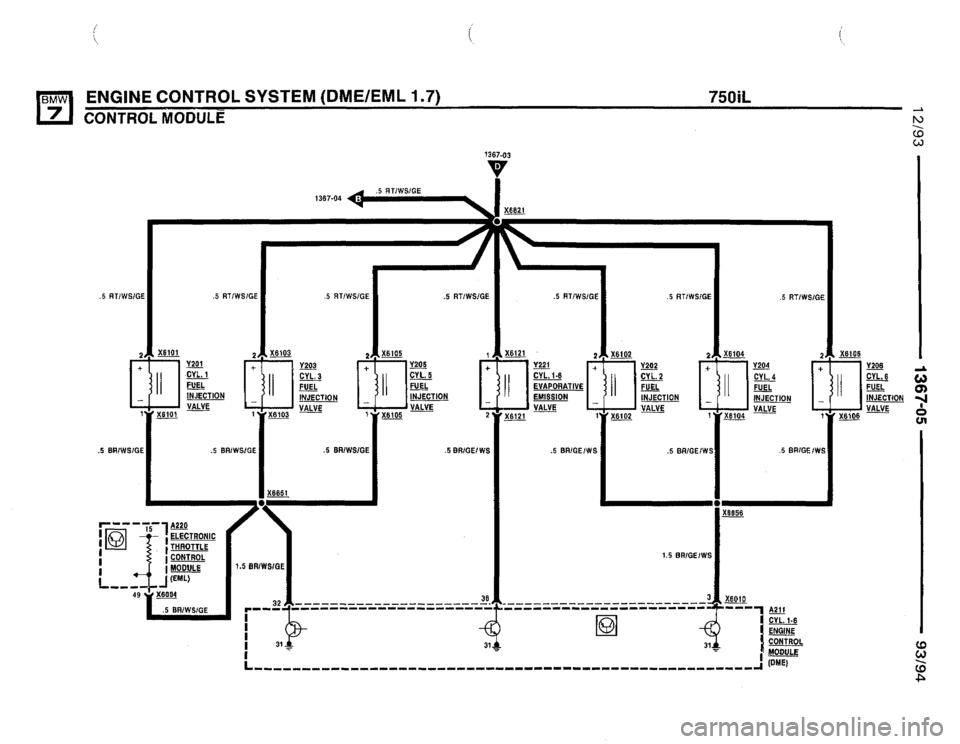 BMW 740i 1993 E32 Electrical Troubleshooting Manual 