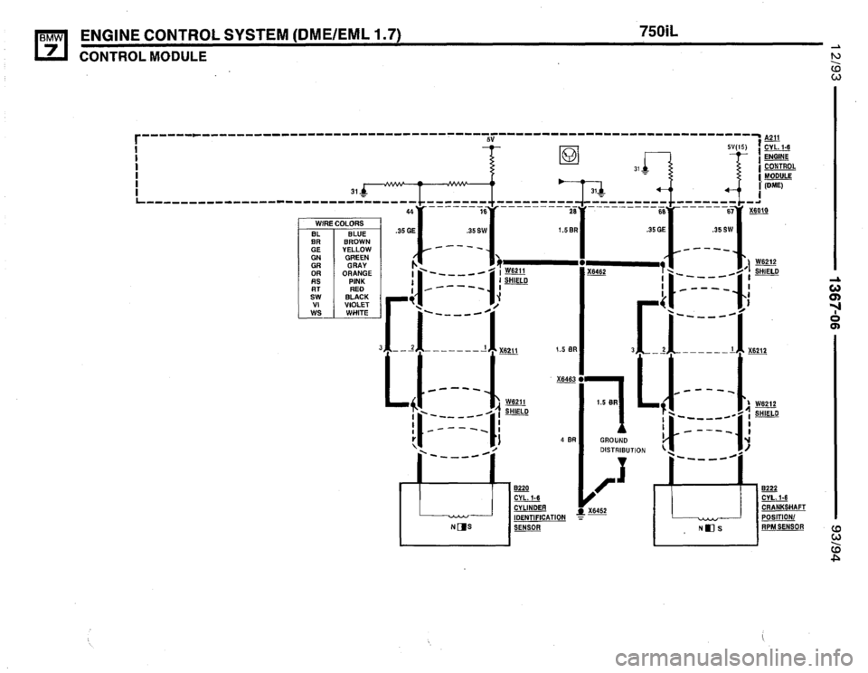 BMW 740i 1993 E32 Electrical Troubleshooting Manual 