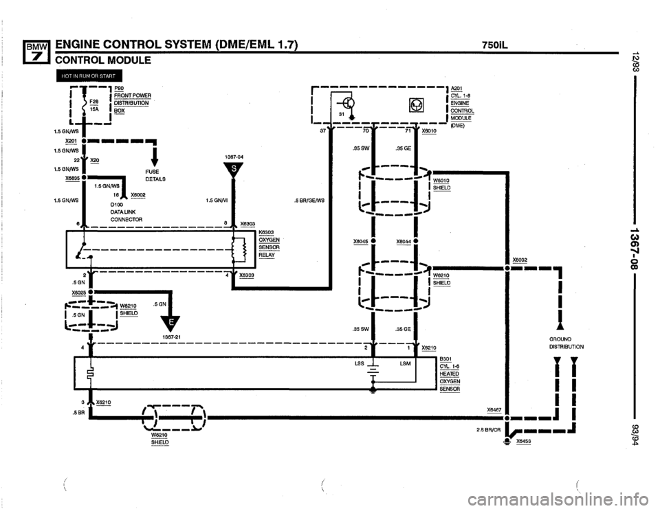 BMW 740i 1993 E32 Electrical Troubleshooting Manual 
