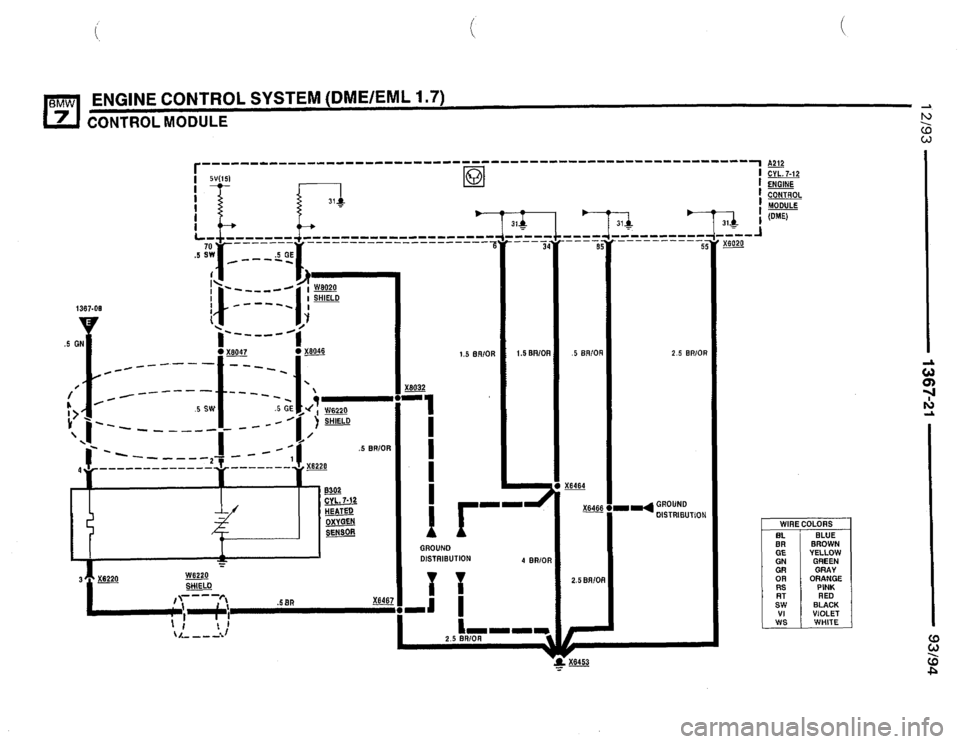 BMW 740i 1993 E32 Electrical Troubleshooting Manual 