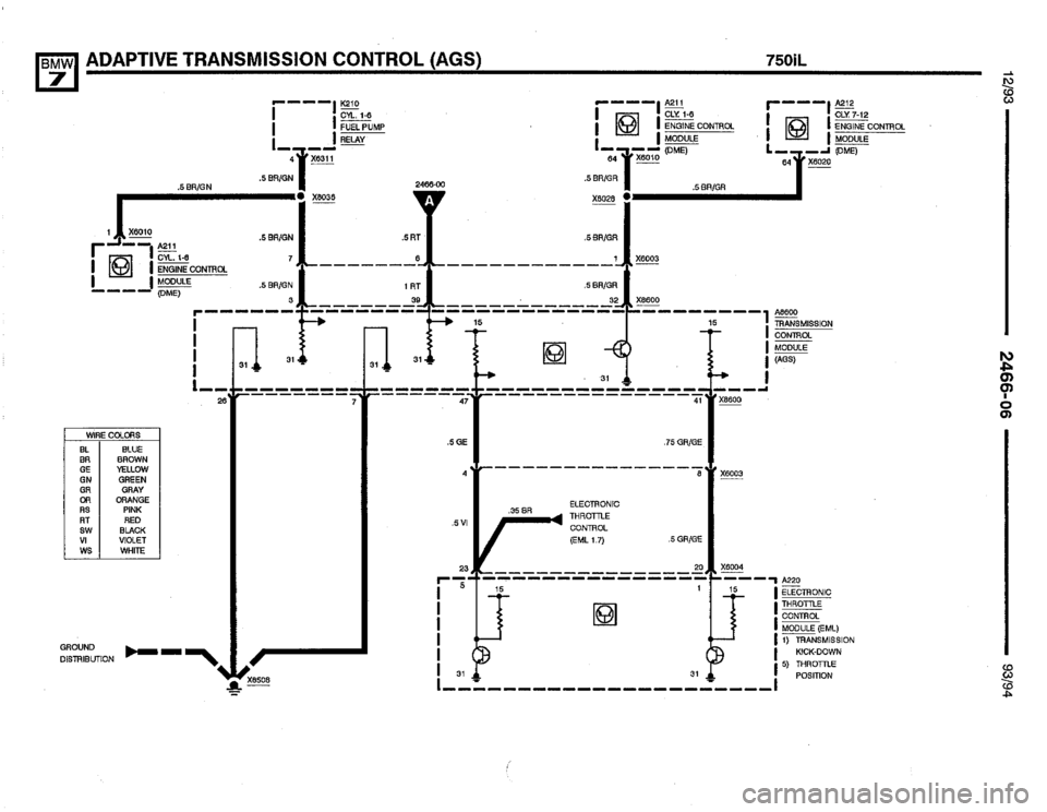BMW 740i 1993 E32 Electrical Troubleshooting Manual 