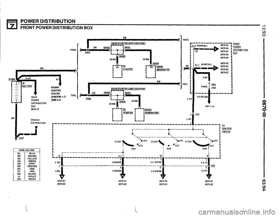 BMW 740il 1993 E32 Electrical Troubleshooting Manual 