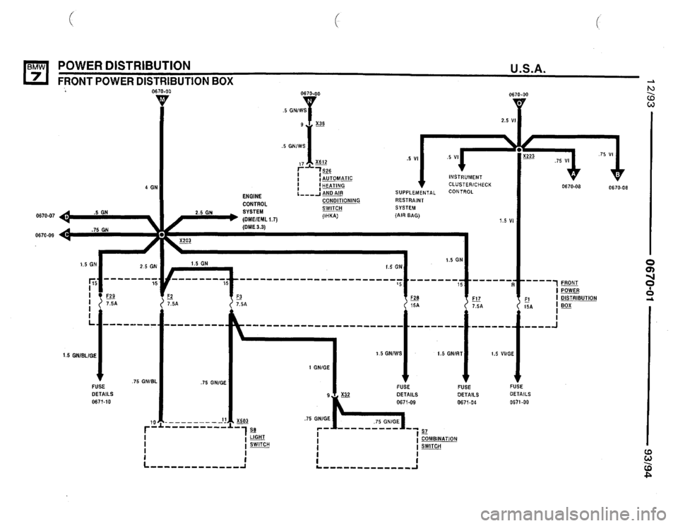 BMW 740il 1993 E32 Electrical Troubleshooting Manual 