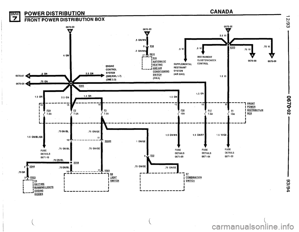 BMW 740il 1993 E32 Electrical Troubleshooting Manual 