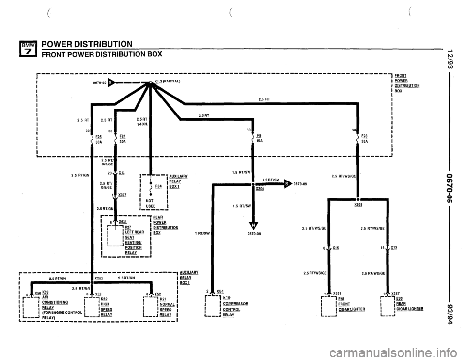 BMW 740il 1993 E32 Electrical Troubleshooting Manual 